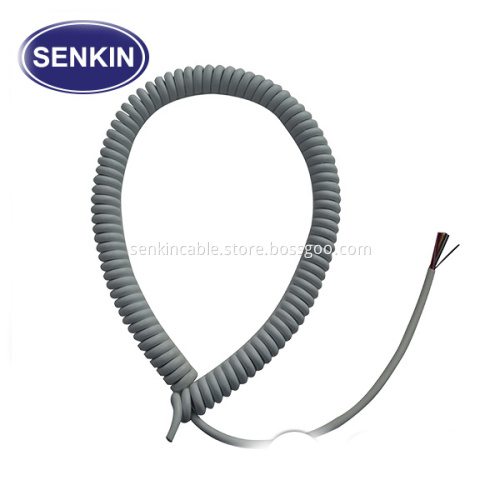 Tinned Copper PU Spring Coiled Data Cable